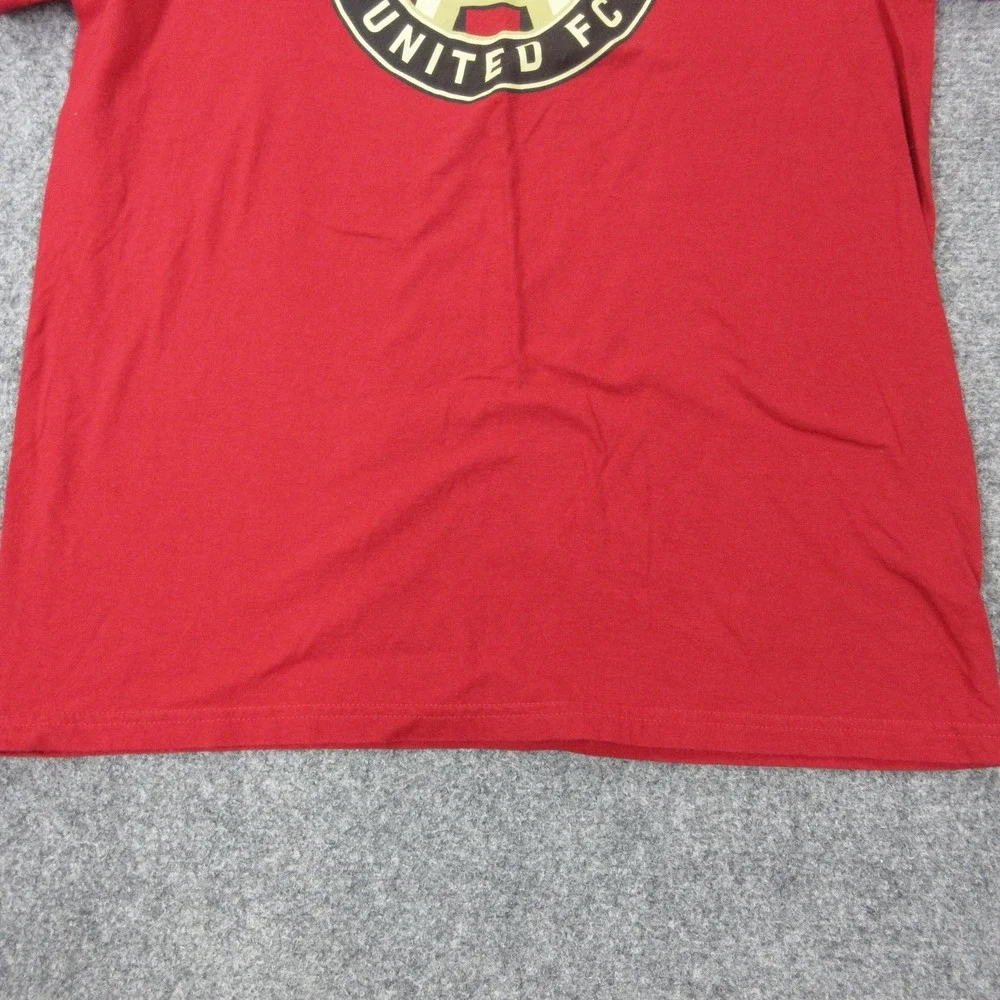 Atlanta United FC Shirt Mens Medium Red MLS Soccer Adidas Graphic Short Sleeve